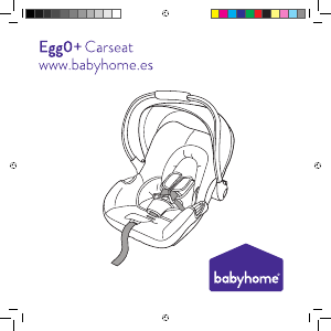 Εγχειρίδιο Babyhome Egg0+ Κάθισμα αυτοκινήτου