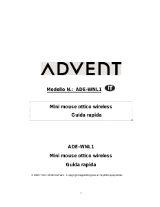 Manuale Advent ADE-WNL1 Mouse