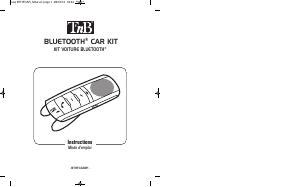 Manual T'nB BTHFCAR01 Car Kit