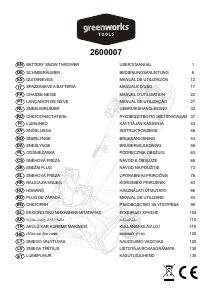 Instrukcja Greenworks GD40ST Odśnieżarka