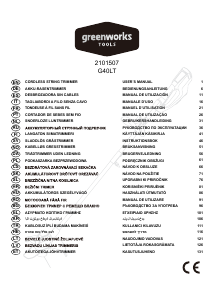 Manual Greenworks G40LT Trimmer de gazon