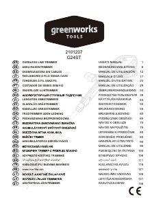 Manual Greenworks G24LT Trimmer de gazon