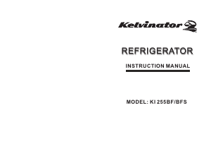 Handleiding Kelvinator KI255BFS Koel-vries combinatie