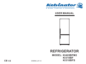 Manual Kelvinator KI310BFS Fridge-Freezer