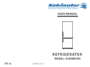 Handleiding Kelvinator KI420BFM2 Koel-vries combinatie