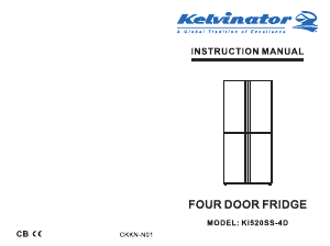 Manual Kelvinator KI520SS-4D Fridge-Freezer