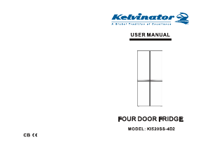 Handleiding Kelvinator KI520SS-4D2 Koel-vries combinatie