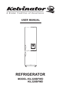 Manual Kelvinator KIL320BFWD Fridge-Freezer