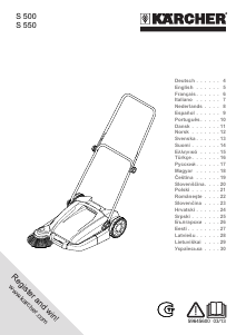 Instrukcja Kärcher S 550 Zamiatarka ręczna