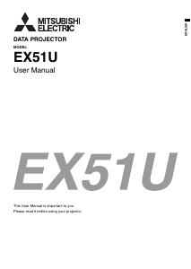 Manual Mitsubishi EX51U Projector