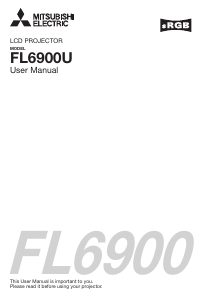 Handleiding Mitsubishi FL6900U Beamer