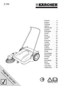 Használati útmutató Kärcher S 750 Utcaseprő gép