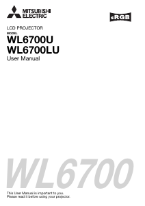 Manual Mitsubishi WL6700U Projector