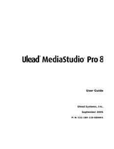 Handleiding Ulead MediaStudio Pro 8