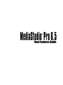 Handleiding Ulead MediaStudio Pro 6.5