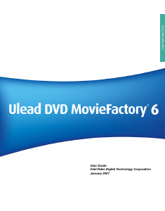 Handleiding Ulead DVD MovieFactory 6