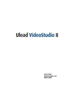 Manual Ulead VideoStudio 8