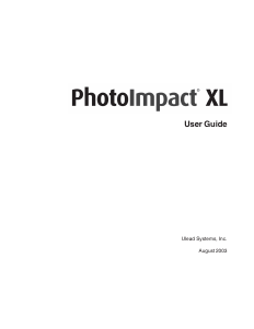 Manual Ulead PhotoImpact XL