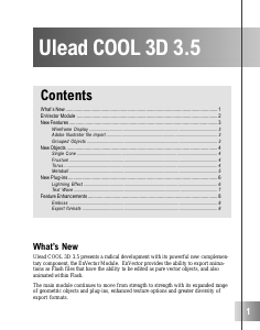 Handleiding Ulead COOL 3D 3.5