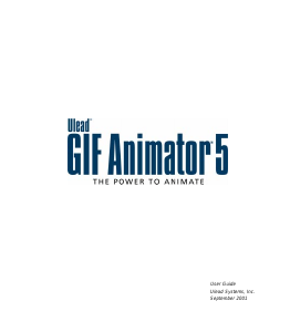 Handleiding Ulead GIF Animator 5