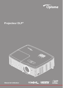 Mode d’emploi Optoma W341+ Projecteur