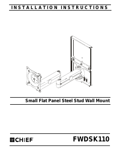 Manual Chief FWDSK110 Wall Mount