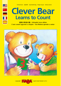 Manual Haba 003151 Clever Bear Learns to Count