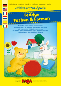 Manual de uso Haba 007135 Teddy’s Colors and Shapes