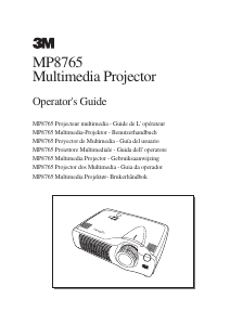 Manual 3M MP8765 Projector