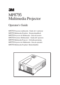 Manual 3M MP8795 Projector