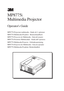 Manual 3M MP8775i Projector