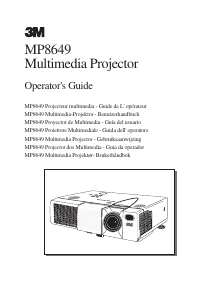 Handleiding 3M MP8649 Beamer