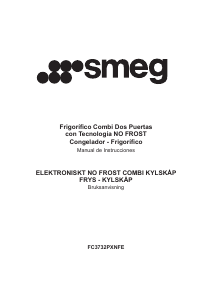 Manual de uso Smeg FC3732PXNFE Frigorífico combinado