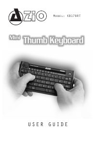 Handleiding AZIO KB178RT Mini Thumb Toetsenbord