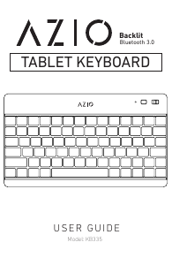 Manual AZIO KB335 Bleutooth Keyboard