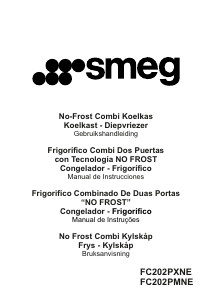 Manual de uso Smeg FC202PXNE Frigorífico combinado