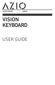 Manual AZIO KB506 Vision Keyboard