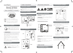 Mode d’emploi Avidsen 100347 Détecteur de fumée