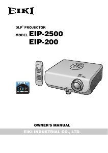 Manual Eiki EIP-2500 Projector