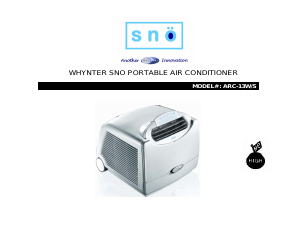 Manual Snö ARC-13S Air Conditioner