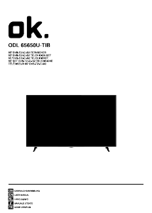 Manual OK ODL 65650U-TIB LED Television