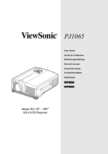 Manual ViewSonic PJ1065 Projector