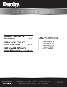 Manual de uso Danby DAR044A6MDB Refrigerador