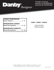 Manual de uso Danby DCR031B1BSLDD Refrigerador