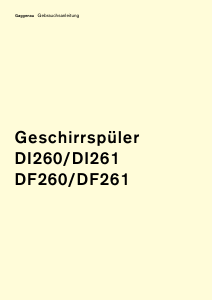 Bedienungsanleitung Gaggenau DF261165 Geschirrspüler