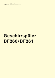 Bedienungsanleitung Gaggenau DF261167 Geschirrspüler