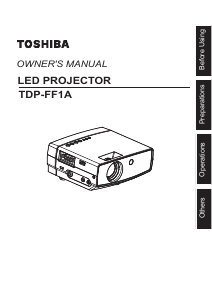Manual Toshiba TDP-FF1A Projector