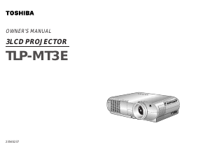 Manual Toshiba TLP-MT3E Projector