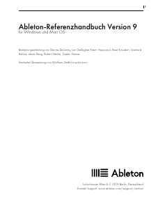 Bedienungsanleitung Ableton Live 9