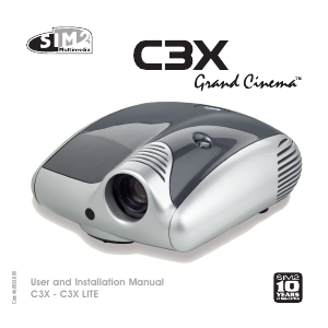 Manual SIM2 C3X LITE Projector